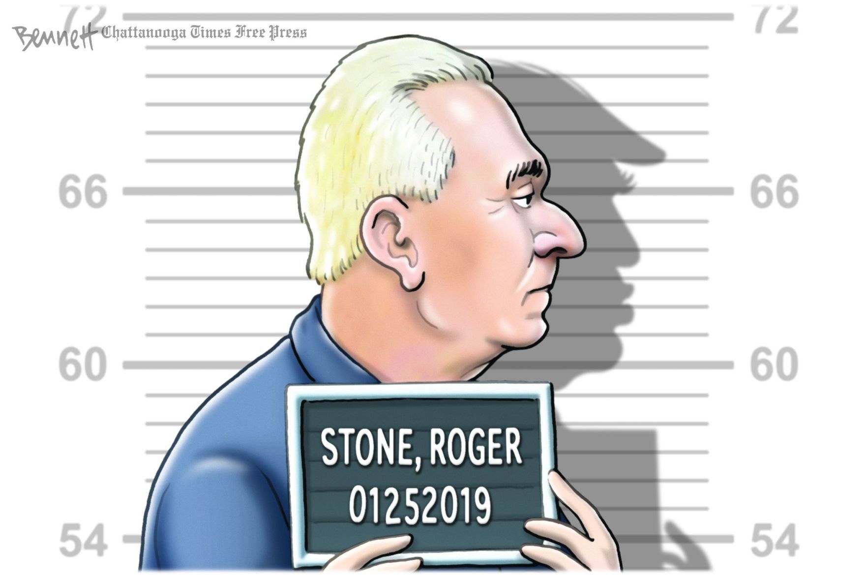 Bennett editorial cartoon